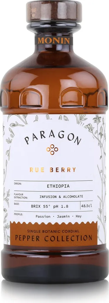 Monin Syrup Paragon Rue Berry 485ml - Cocktails Milkshakes (pack of 1)