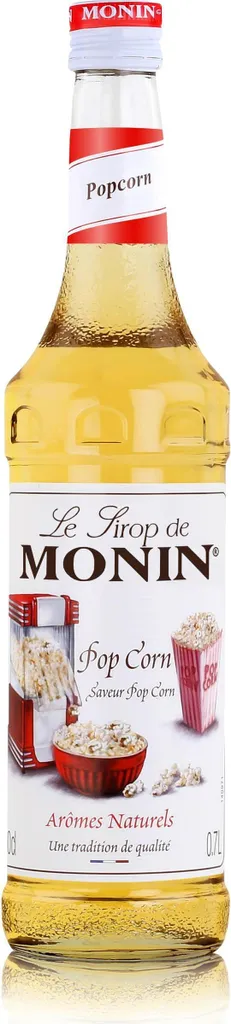 Monin PopCorn Syrup 700ml - Cocktails Milkshakes Coffee Syrup (1 Pack)