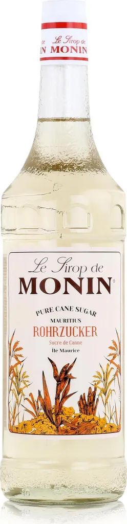 Monin Cane Sugar Syrup 1 Liter - Cocktails Milkshakes Coffee Syrup (1 Pack)