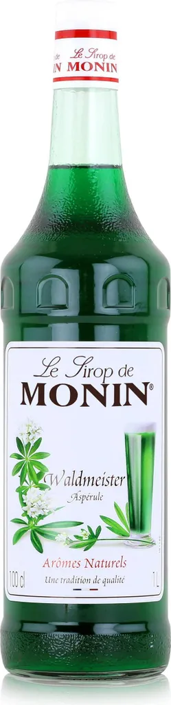 Monin Woodruff Syrup 1L - Cocktails, Milkshakes, Coffee Syrup (1 Pack) 1000 ml