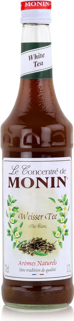Monin White Tea Syrup 700ml - Cocktails Milkshakes Coffee Syrup (1 Pack)