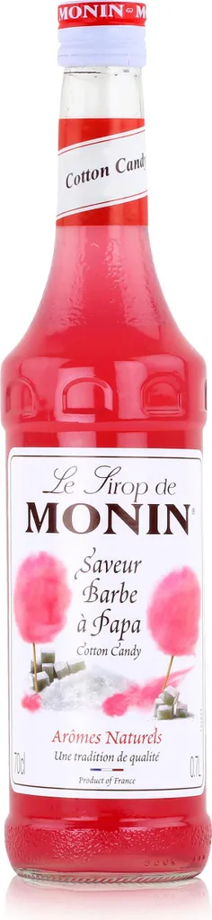 Monin Cotton Candy Syrup 0.7L - Cocktails Milkshakes Coffee Syrup (1 Pack)