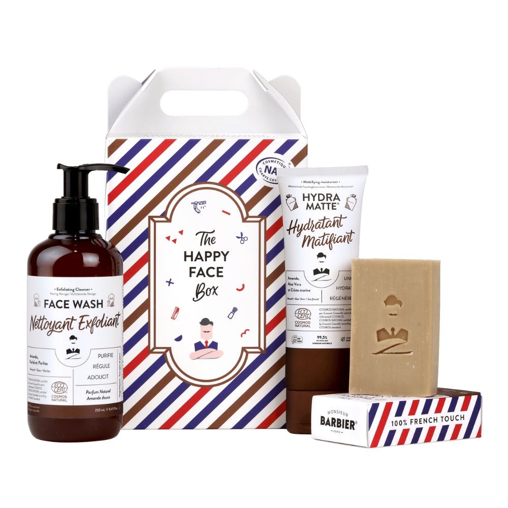 Monsieur BARBIER - Facial Care Set for Men - THE HAPPY FACE BOX, 1 pc. 325ml