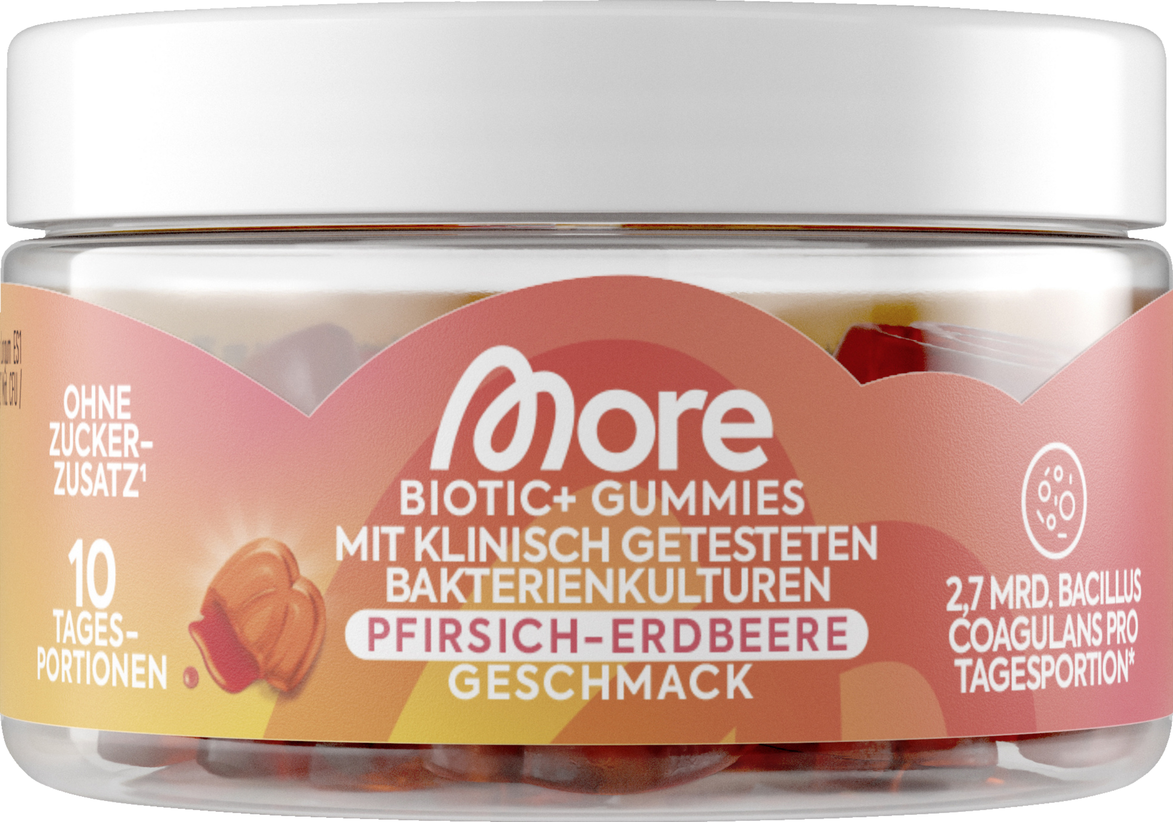 More Biotic & Gummies Peach Strawberry 80g
