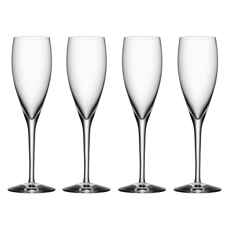 Orrefors More Champagne Glass 4-Pack