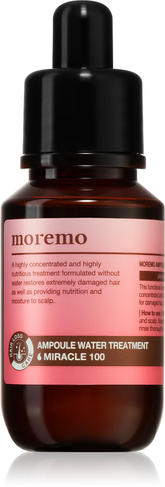 moremo Water Treatment Miracle 100 intensive regenerating care for hair and scalp 30 ml