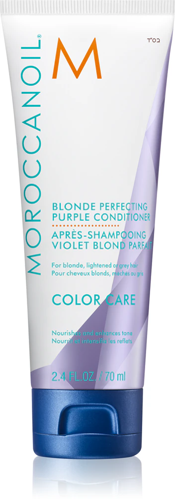 Moroccanoil Color Care purple conditioner for blonde and streaked hair