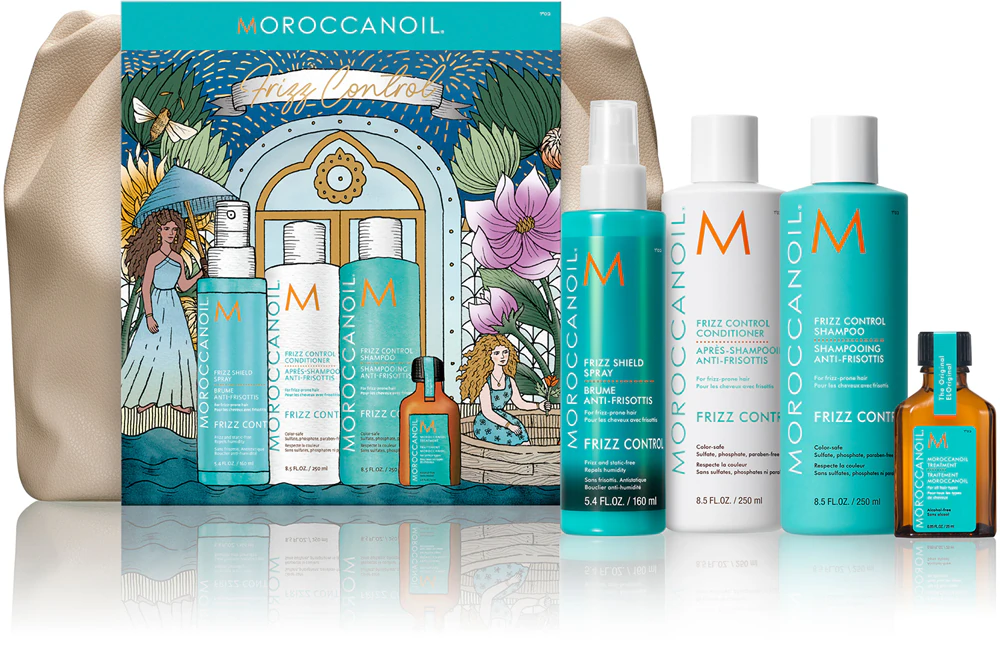 Moroccanoil Frizz Control Kit Set (for unyielding and damaged hair)