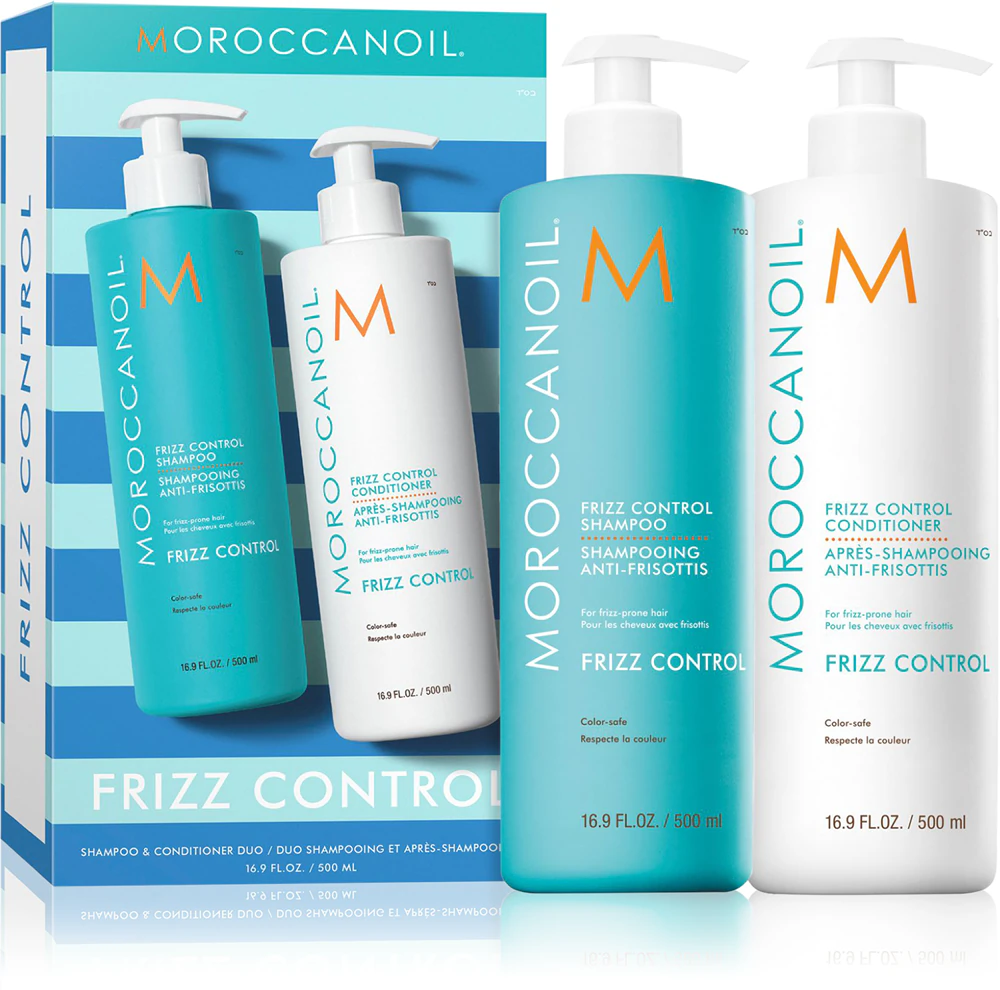 Moroccanoil Frizz Control Shampoo & Conditioner Duo Set for damaged hair