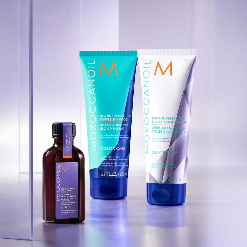 Moroccanoil Treatment Purple nourishing oil for blonde and gray hair