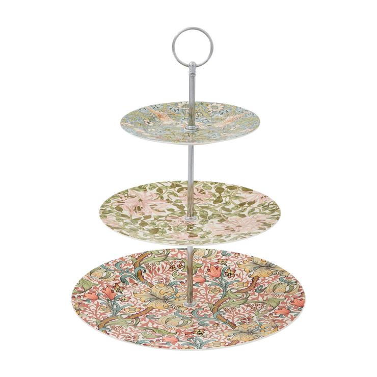 spode Morris & Co. cake stand 3-story 35.5cm
