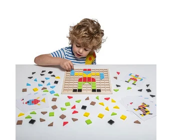 Wooden mosaic set