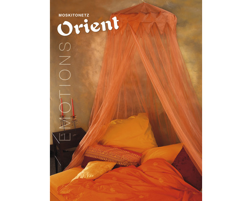Home Protect Mosquito net Orient orange Ø 60 cm