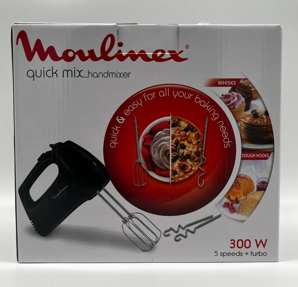 Moulinex Quick Mix HM3108B1 Handmixer 300 W schwarz