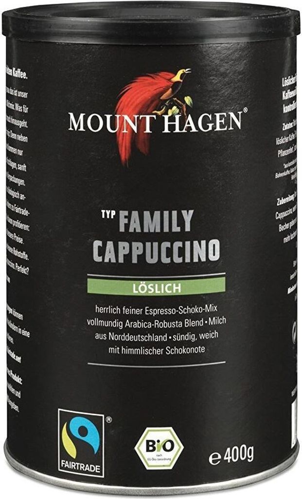 Mount Hagen Family Cappuccino Can -- 400g