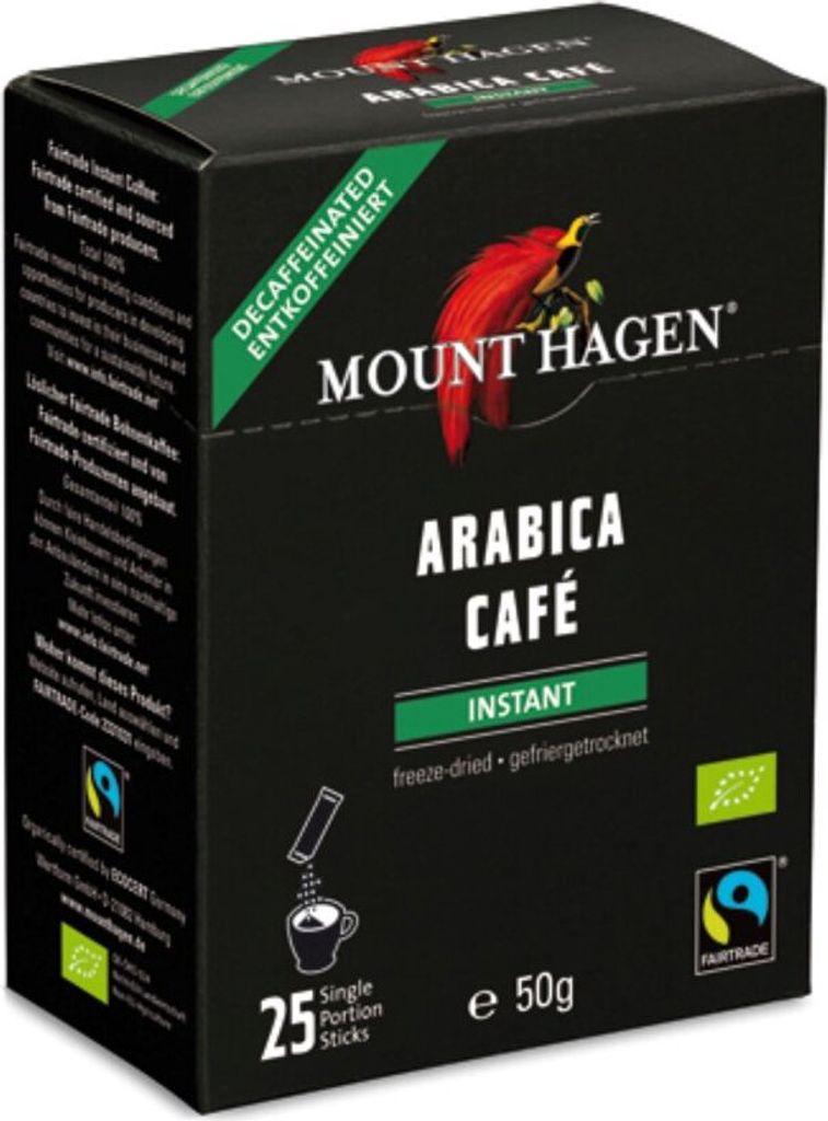 Mount Hagen Instant Stick decaffeinated -- 50g
