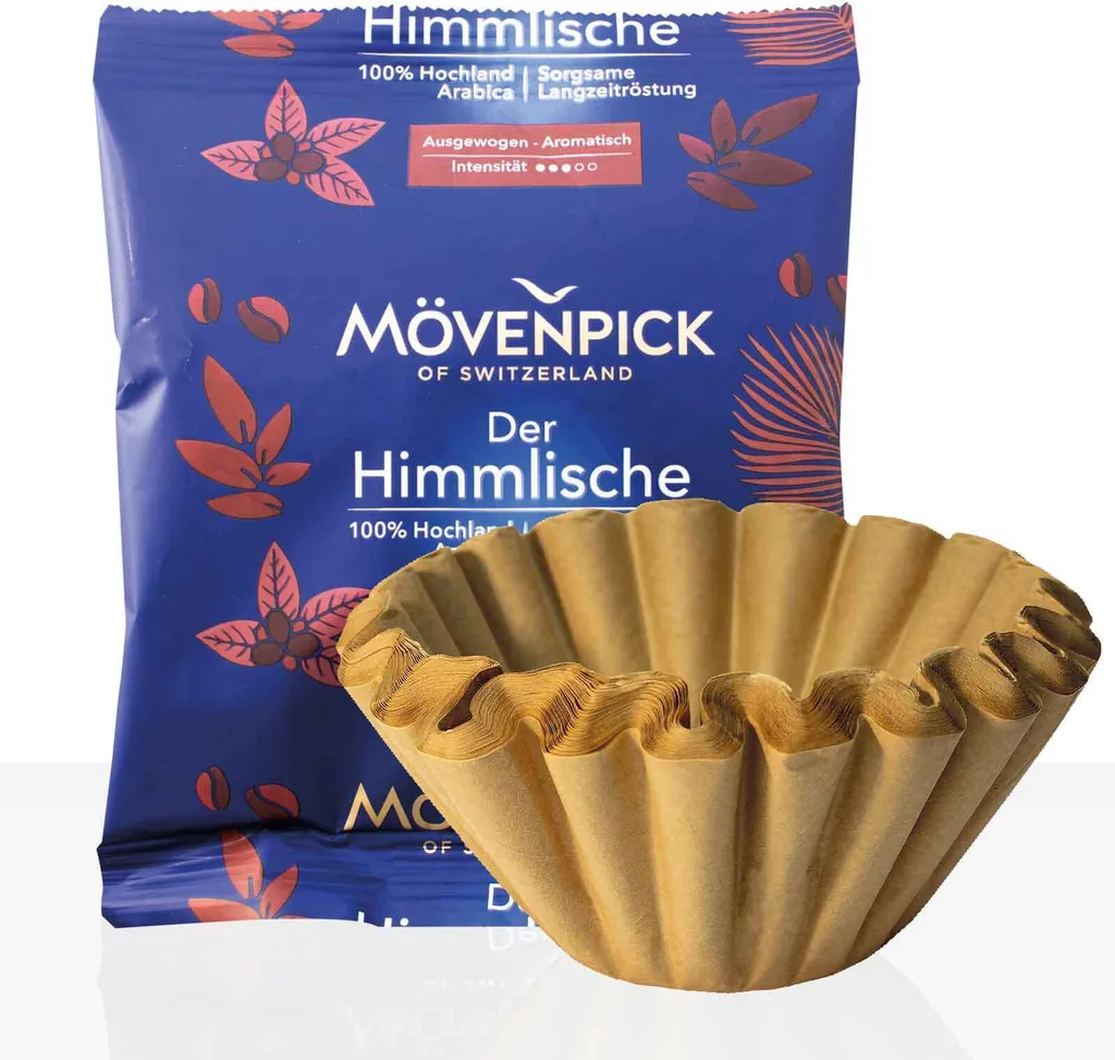 Mövenpick The Heavenly 42 x 60g ground coffee + 50 basket filters, service pack 2520g