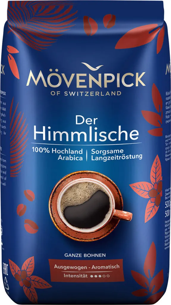 Mövenpick THE HEAVENLY, Coffee Value Pack 10x500g Beans 5000g