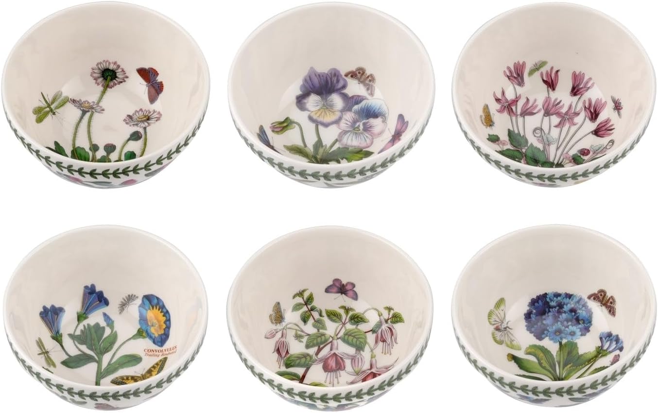 Portmeirion Botanic Garden stacking bowl 14cm set of 6 cereal, soup, d