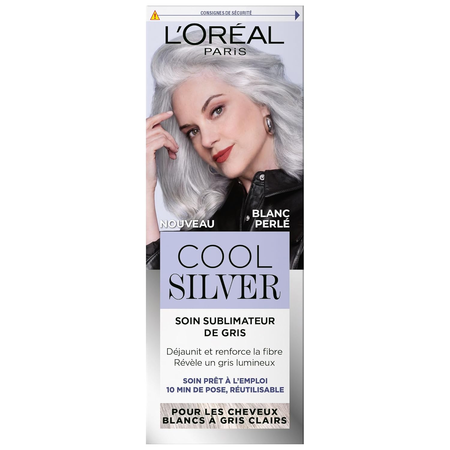 L'Oréal Paris L\'Oréal Paris - Grey-enhancing care - yellows & strengthens hair fiber - white to light gray hair - neutralizes unwanted reflections - cool silver - color: pearl white
