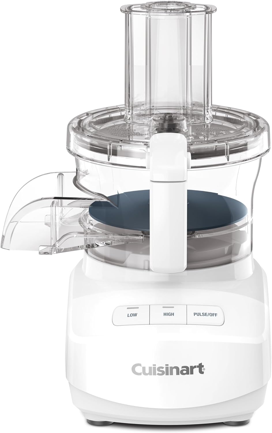 Cuisinart 9 Cup Continuous Feed Food Processor with Fine and Medium Reversible Chopping and Cutting Disc, Universal Blade, Continuous Feed Attachment and Storage