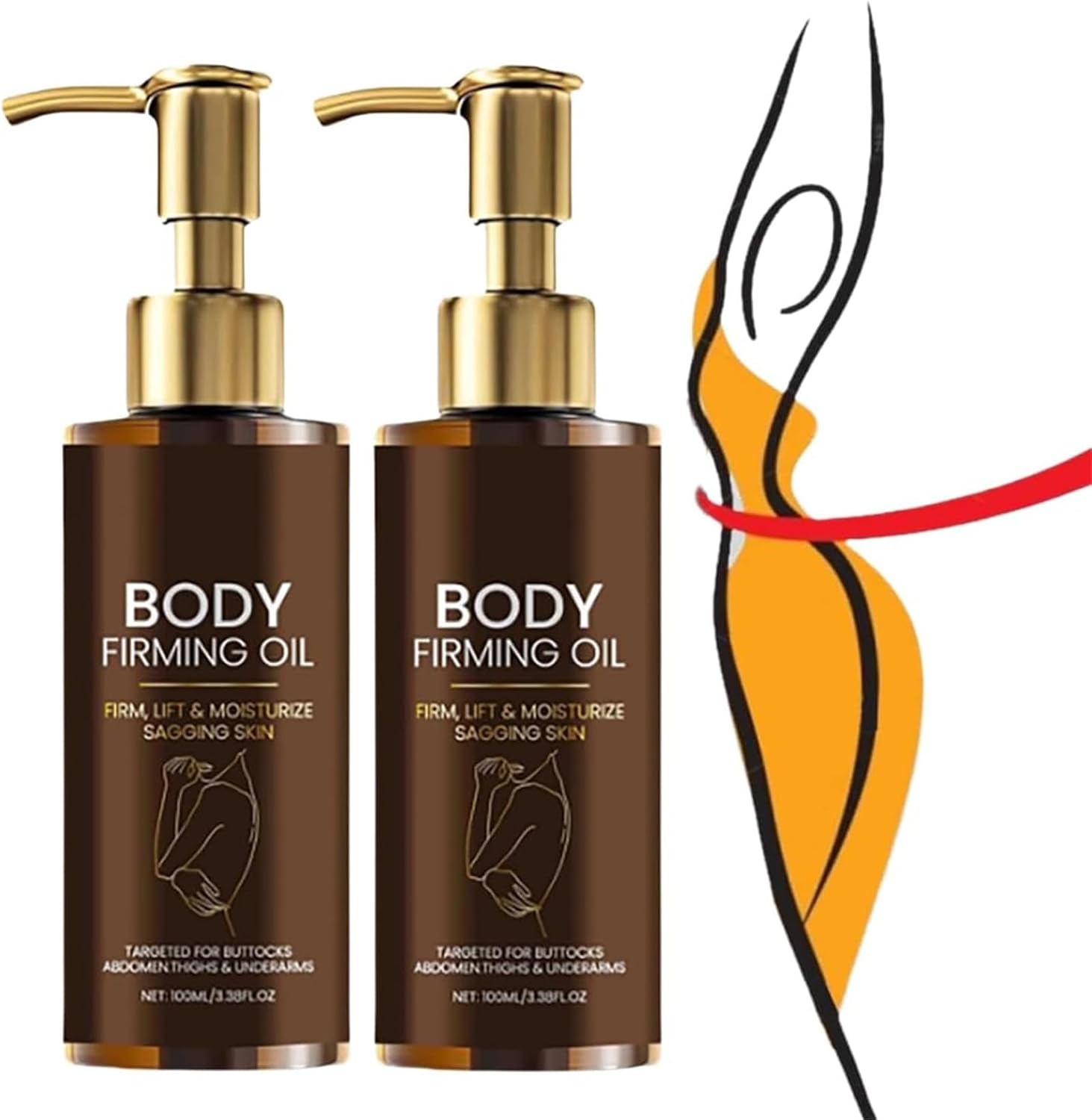 ERISAMO Magic Body Firming Oil, Magic Luxury Body Oil, Collagen Lifting Luxury Body Oil for Women, Hydrating and Firming Skin for Full Body Use, Massage Oils for Wrinkles, Fine Lines (2 Pieces, 1)