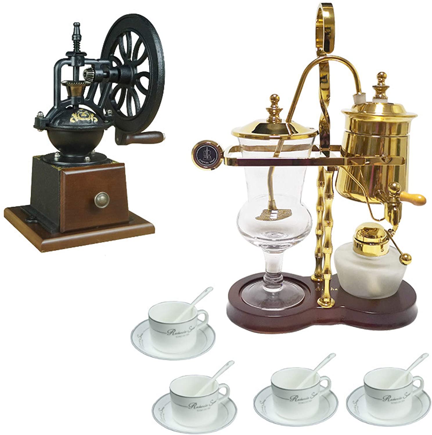Bnmy Siphon Coffee Machine Set Belgian Belgium Luxury Royal Family Balance 