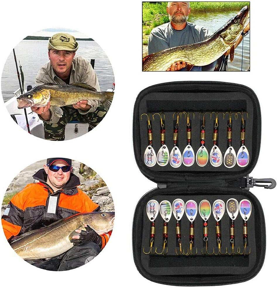 CUIFULI Fishing accessories set, fishing accessories set with tackle box including barrel swivel, off set hooks, swivel slides, cross line barrel swivels for salt water and freshwater