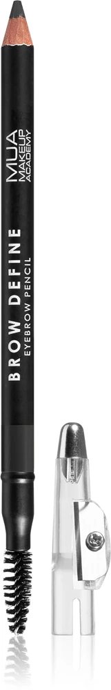 MUA Makeup Academy Brow Define long-lasting eyeliner with brush Farbton Grey 1,2 g