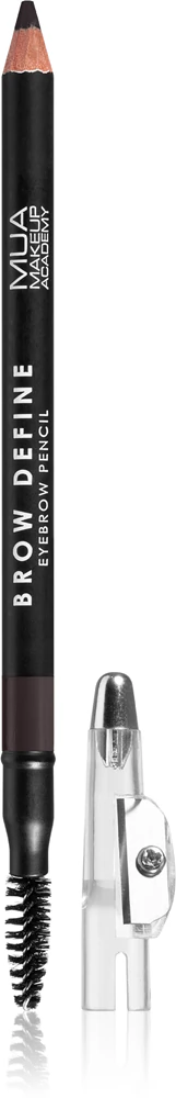 MUA Makeup Academy Brow Define long-lasting eyeliner with brush Farbton Dark Brown 1,2 g