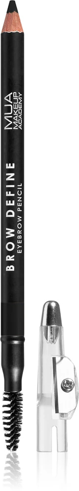 MUA Makeup Academy Brow Define long-lasting eyeliner with brush Farbton Black 1,2 g