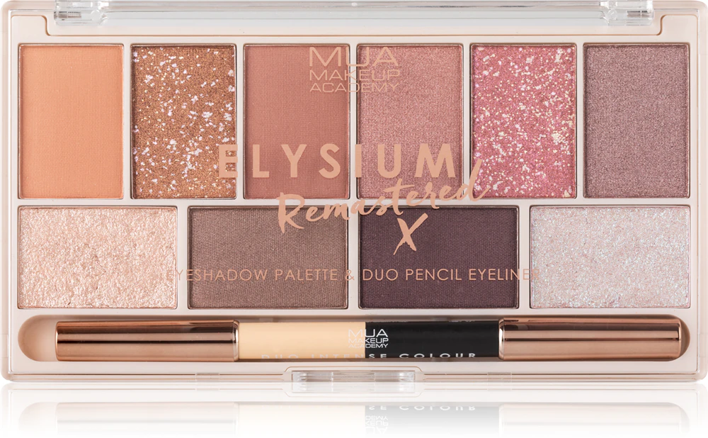 MUA Makeup Academy Elysium Remastered Palette with 10 eyeshadow duo