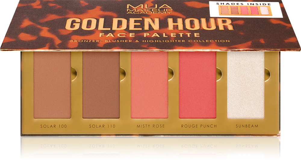 MUA Makeup Academy Golden Hour facial contour powder palette
