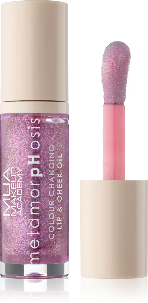 MUA Makeup Academy Metamorphosis Oil lip gloss for lips and cheeks Duft Grapevine 7 ml