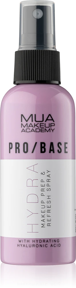 MUA Makeup Academy PRO/BASE Hyaluronic Acid Spray for fixing make-up on the face with hyaluronic acid