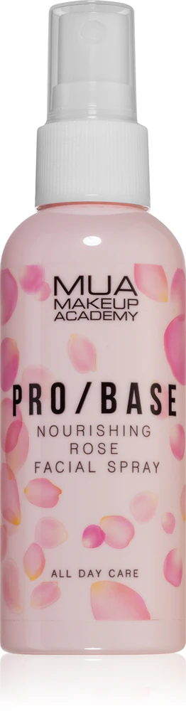 MUA Makeup Academy PRO/BASE Rose Spray for fixing make-up on the face with rose water