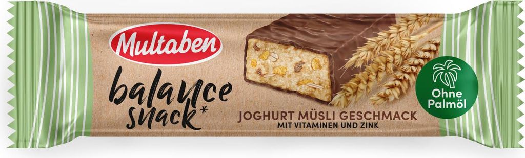 Multaben Balance Snack Yogurt Muesli 38g without palm oil / Wellness bar