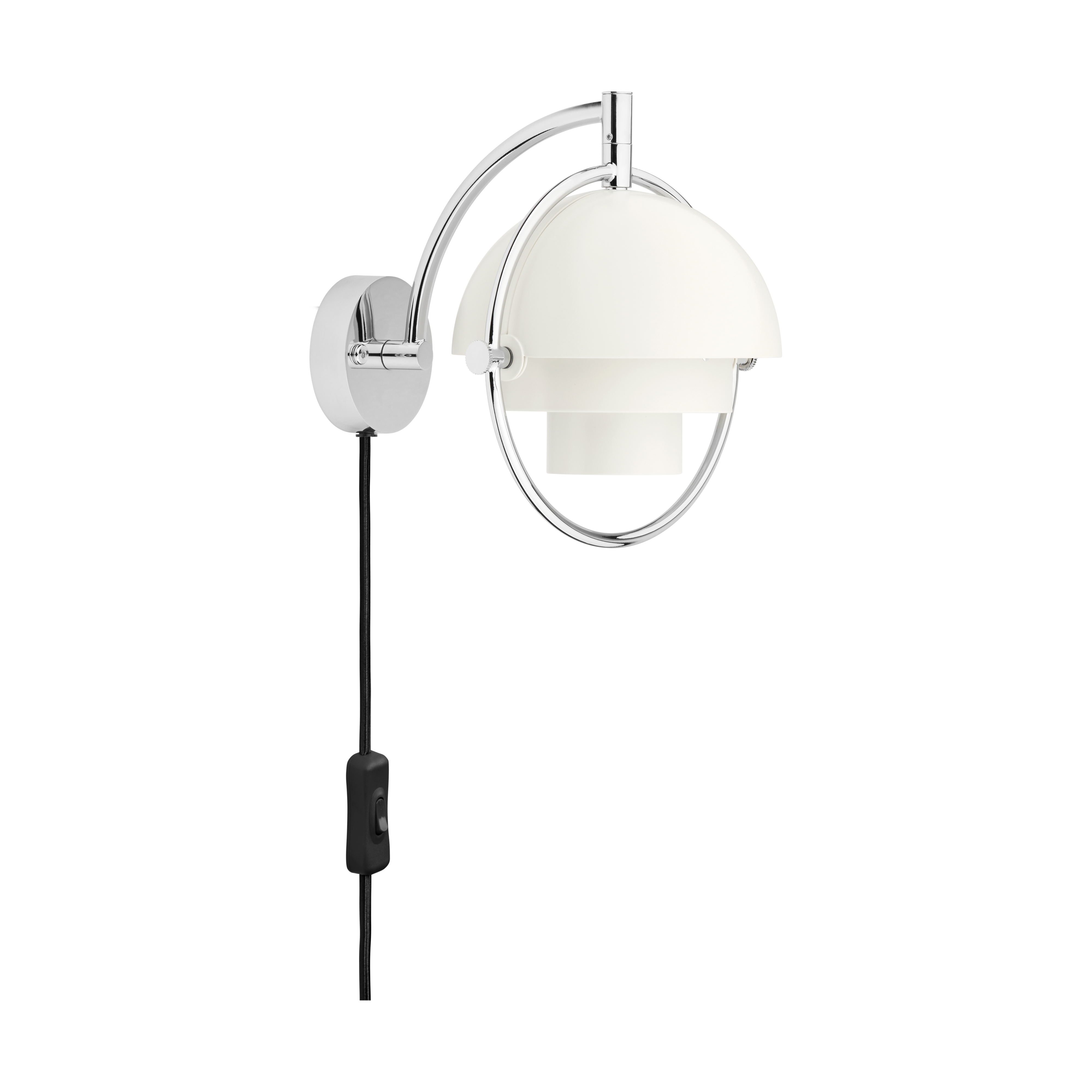 gubi Multi-Lite Wall Light, White-Chrome