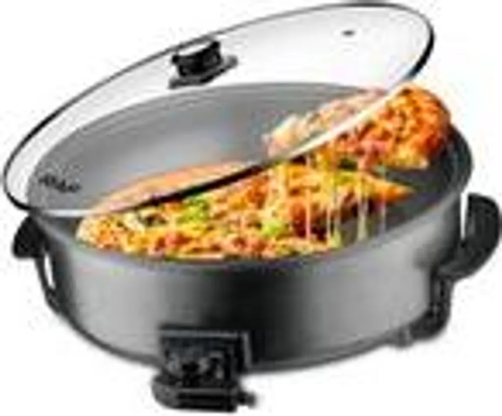 RAF Multifunctional electric pizza pan with lid, 42 x 9 cm, 1500W