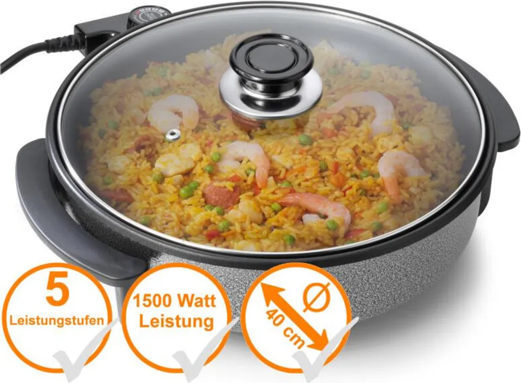 Tristar Haushaltsgeräte Tristar PZ-2964 Multifunctional Electric Frying Pan - Warming Pan