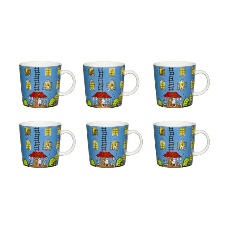 arabia Moomin 70 years anniversary cup pack of 6
