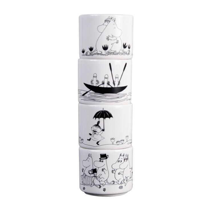 Pluto Produkter Mumin egg cup 4 parts