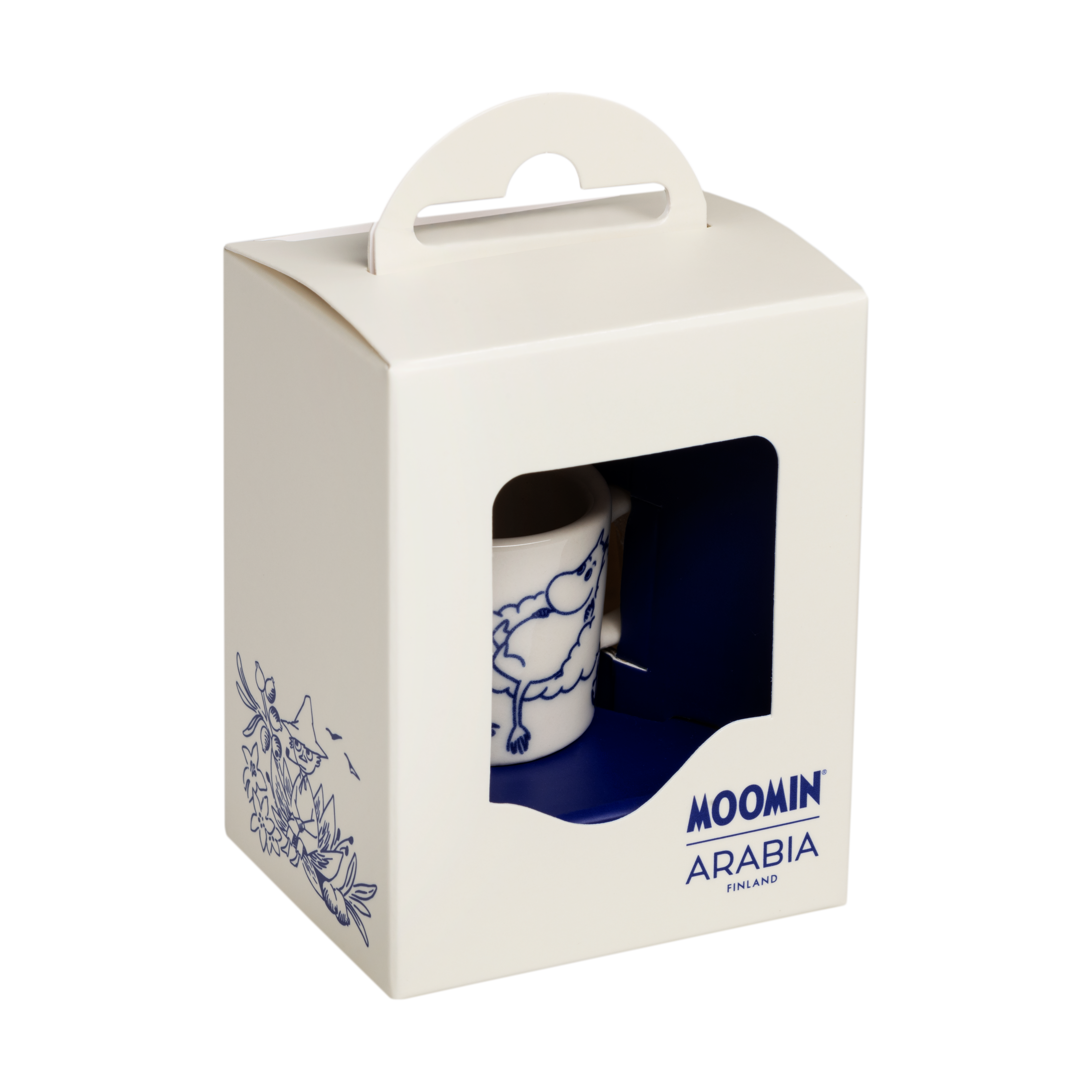 Moomin Arabia Moomin Mini Cups, Blue White