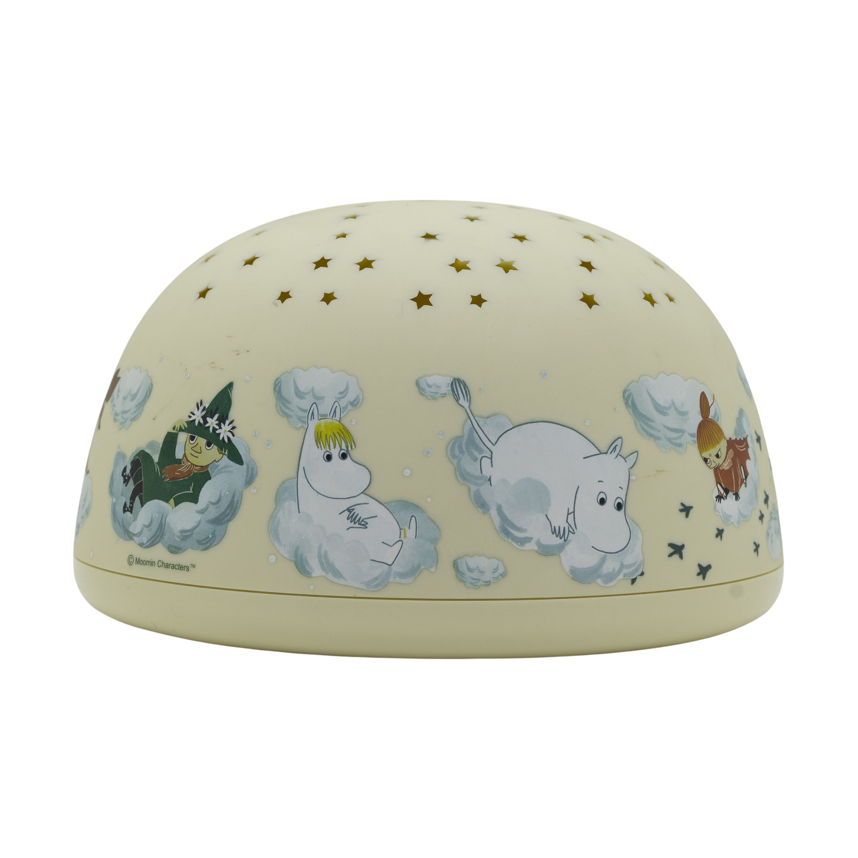 Rätt Start Moomin night light with starry sky and music, Yellow