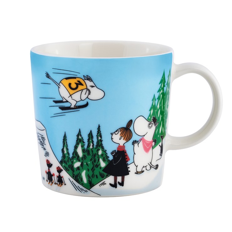 arabia Moomin Mug Winter 2024 Ski Jumping