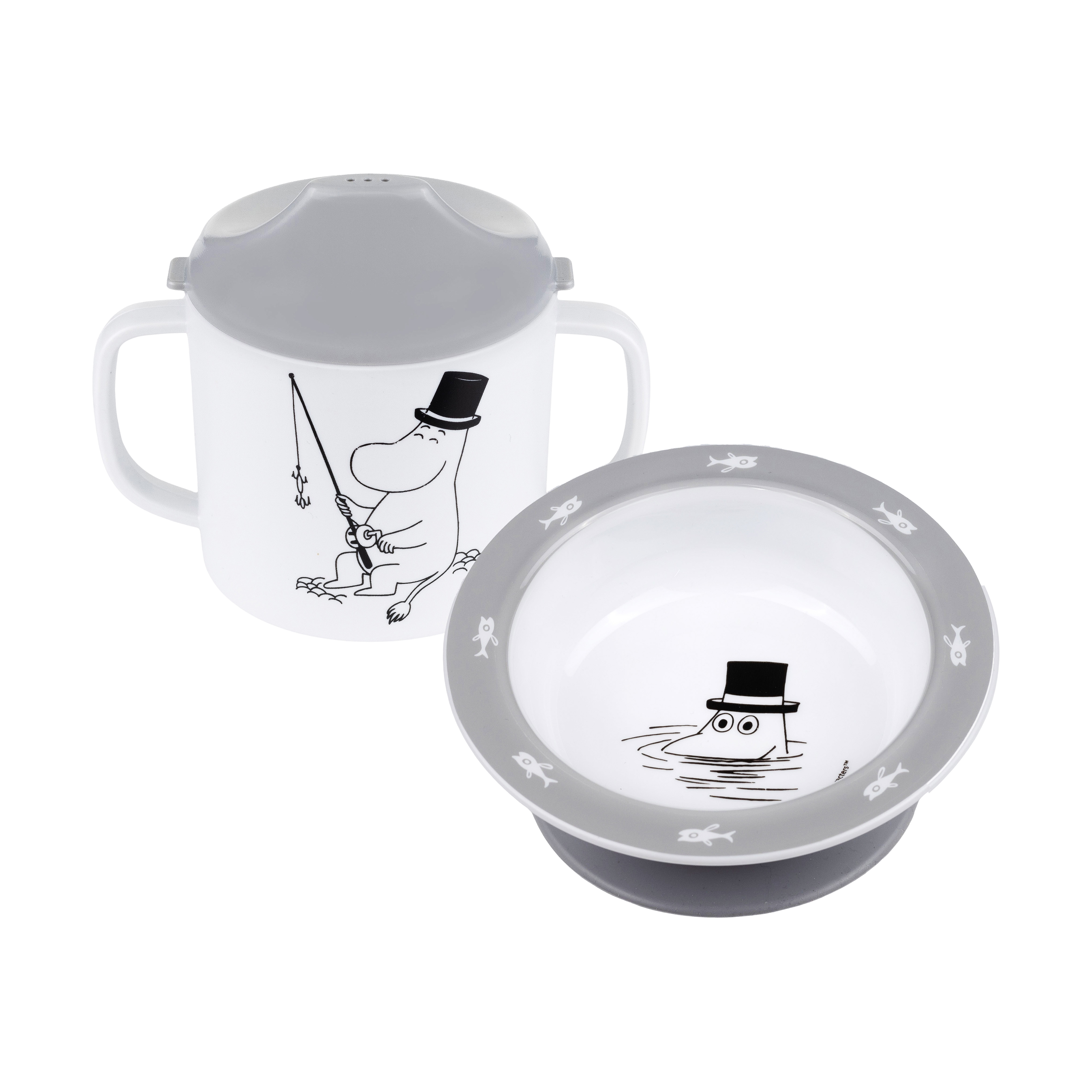 Rätt Start Moomin Water & Bath Sippy Cup & Suction Cup Plate