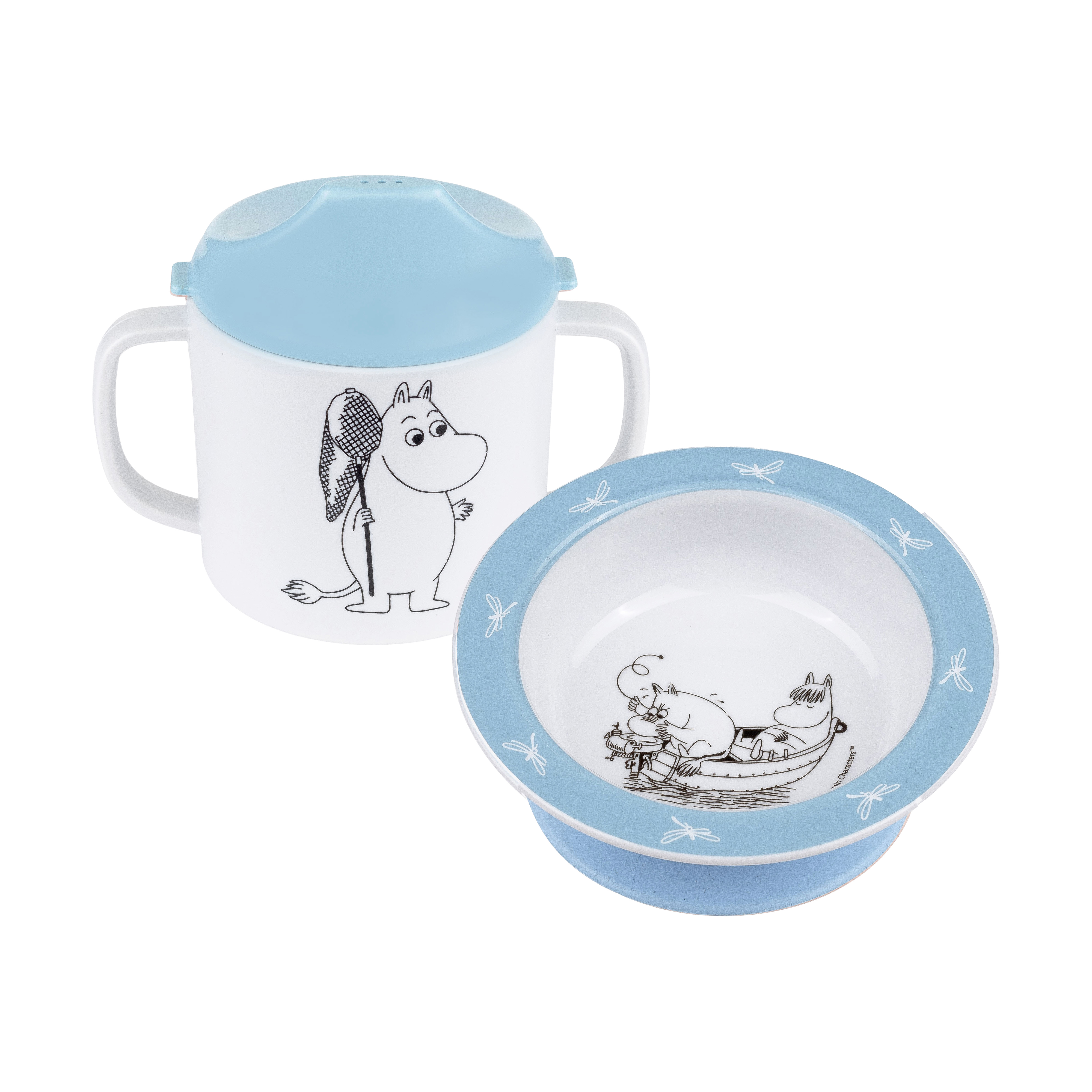 Rätt Start Moomin Water & Bath Sippy Cup & Suction Cup Plate