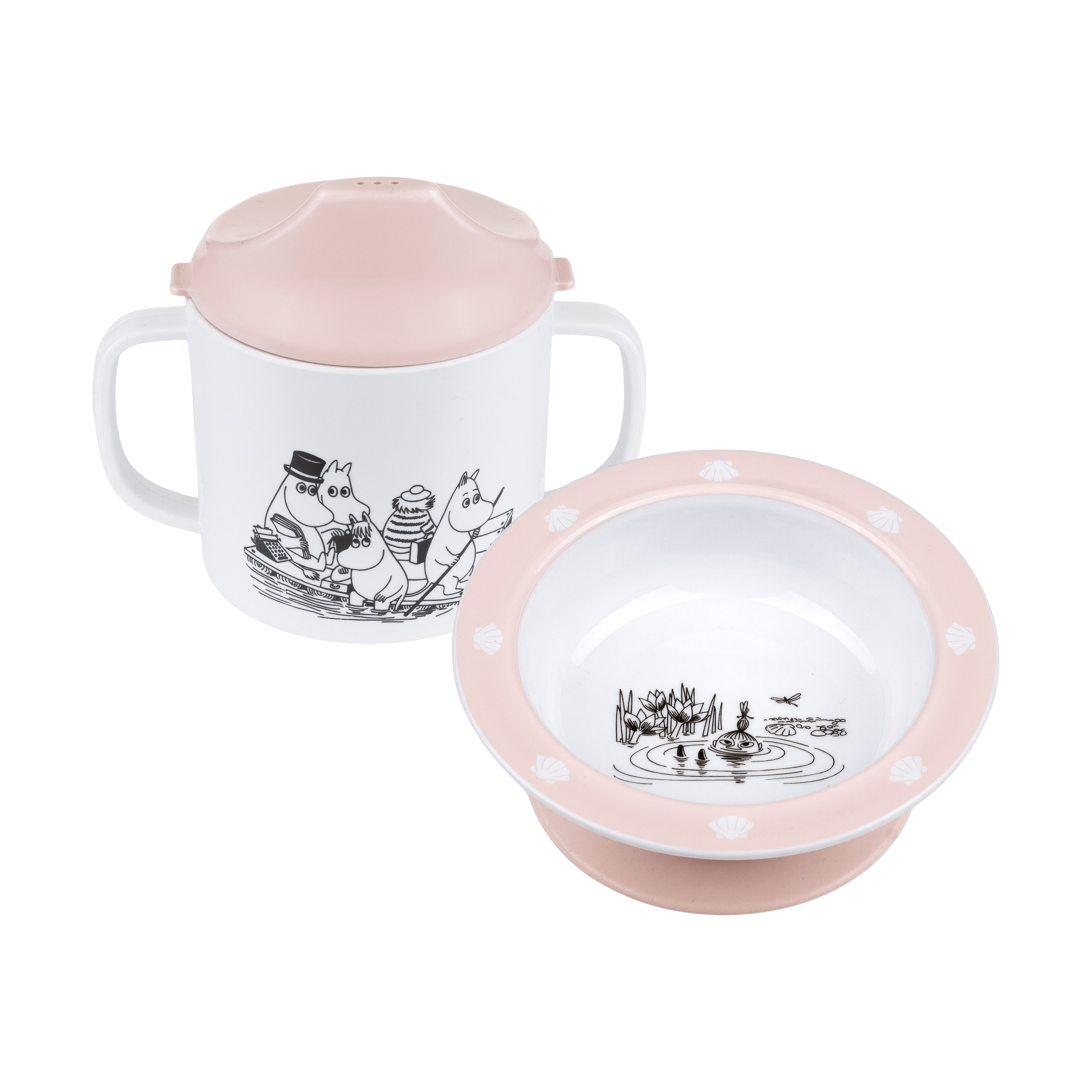 Rätt Start Moomin Water & Bath Sippy Cup & Suction Cup Plate