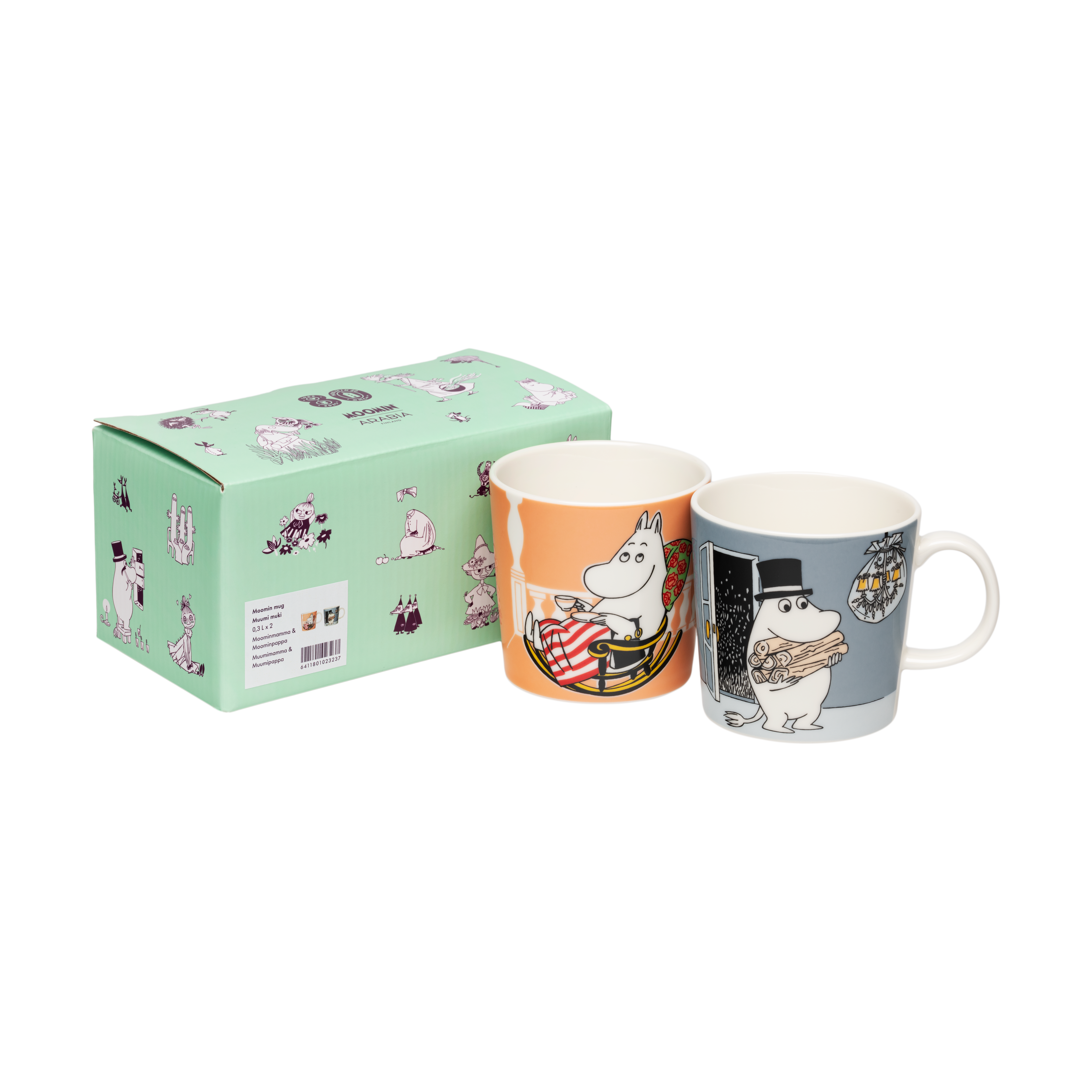 Moomin Arabia Moominmamma & Moominpappa Moomin Mug 2-piece set
