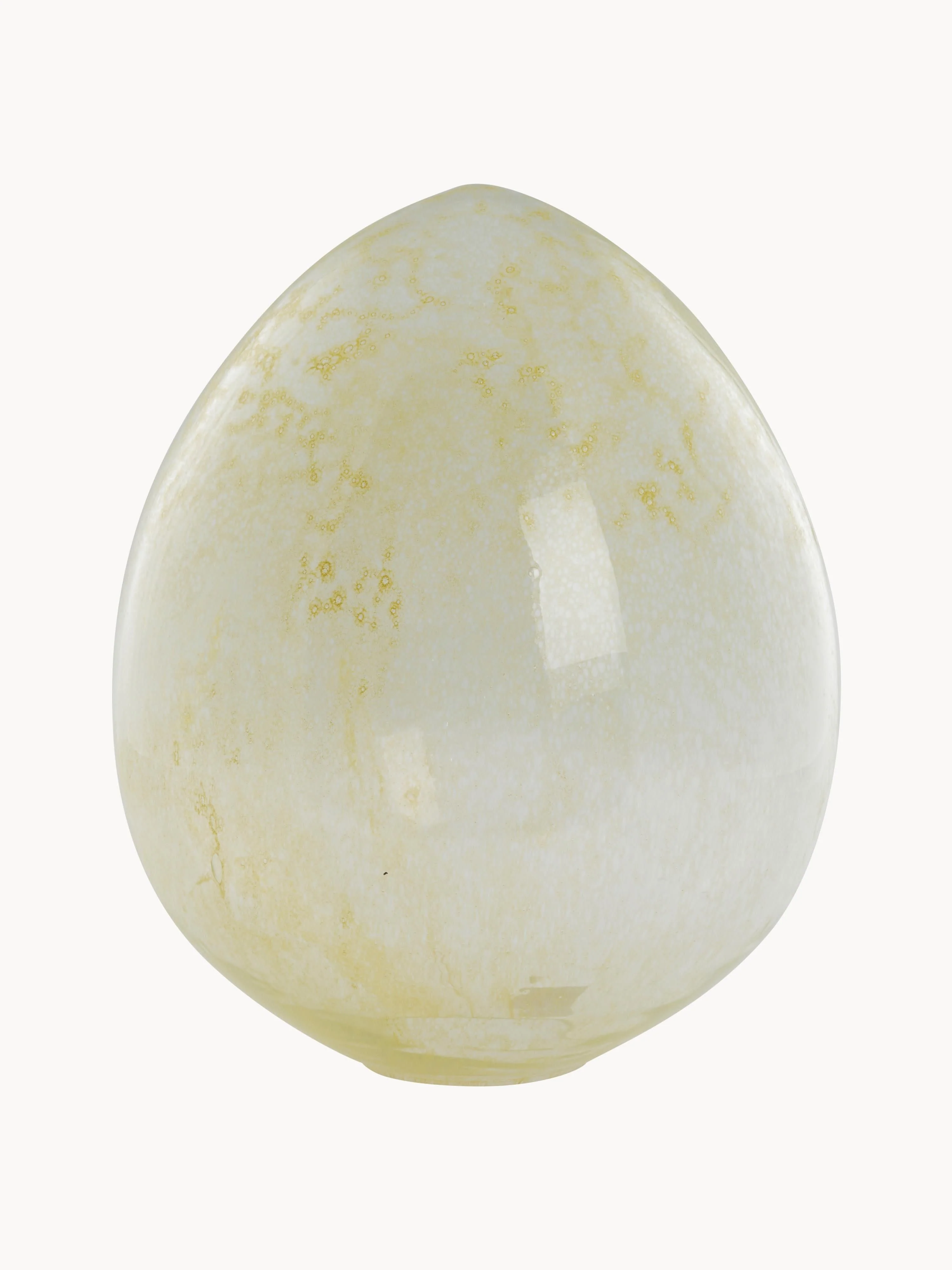 Lene Bjerre Mouth-blown Easter decoration Murisa, Transparent, light yellow